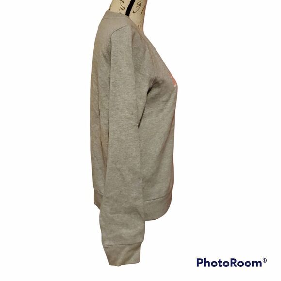 Halogen Ladies Size Large "Just Love" Graphic Light Grey Sweatshirt - Picture 3 of 7